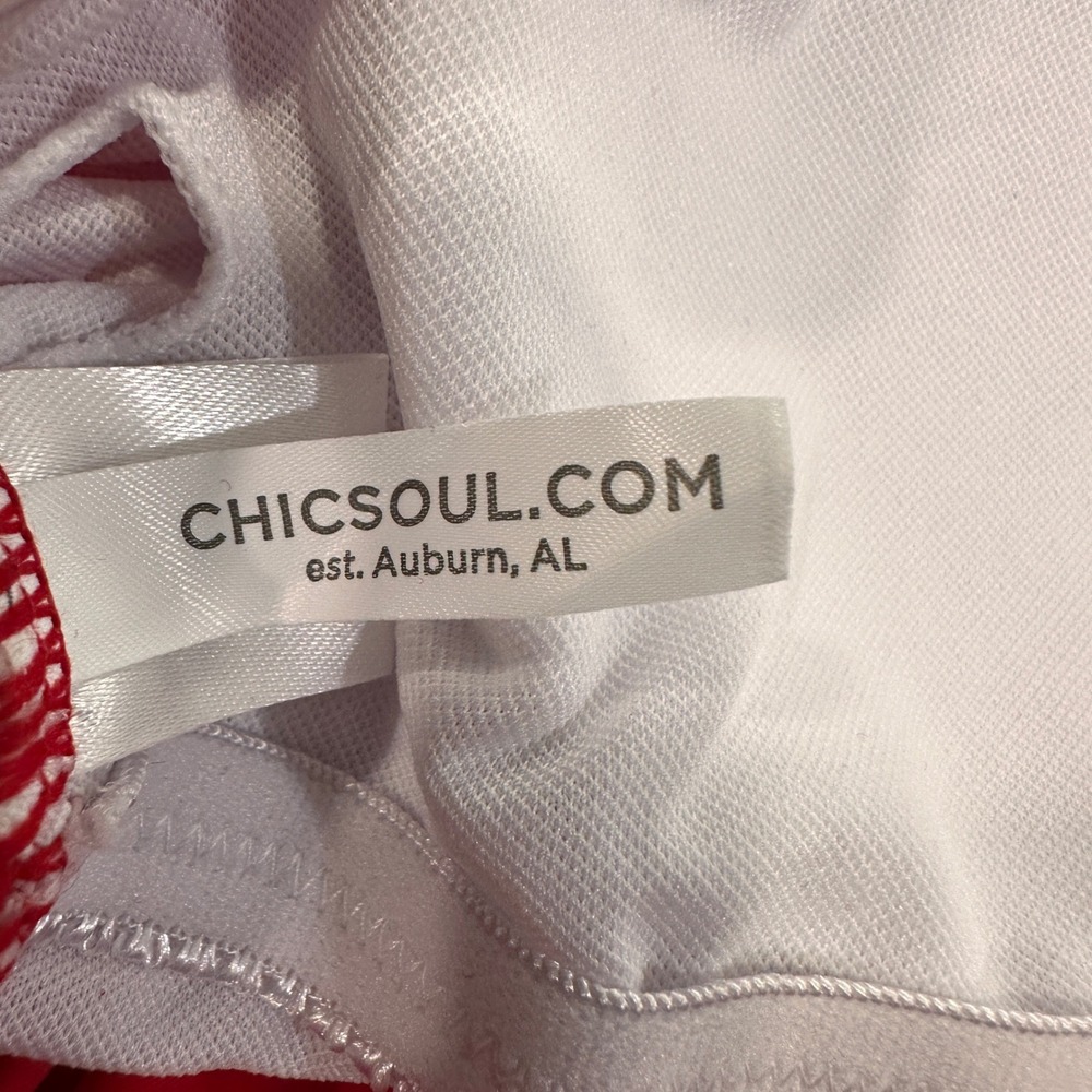Chic Soul Red Ruffle One-Piece Swimsuit - Picture 7 of 8